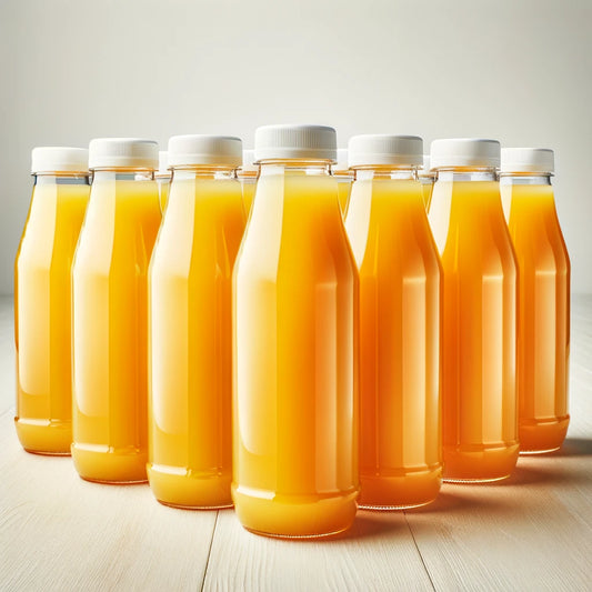 32oz ORANGE, CARROT, TURMERIC JUICE - MEAL SUPPLEMENT - ONE A DAY - 7 BOTTLES